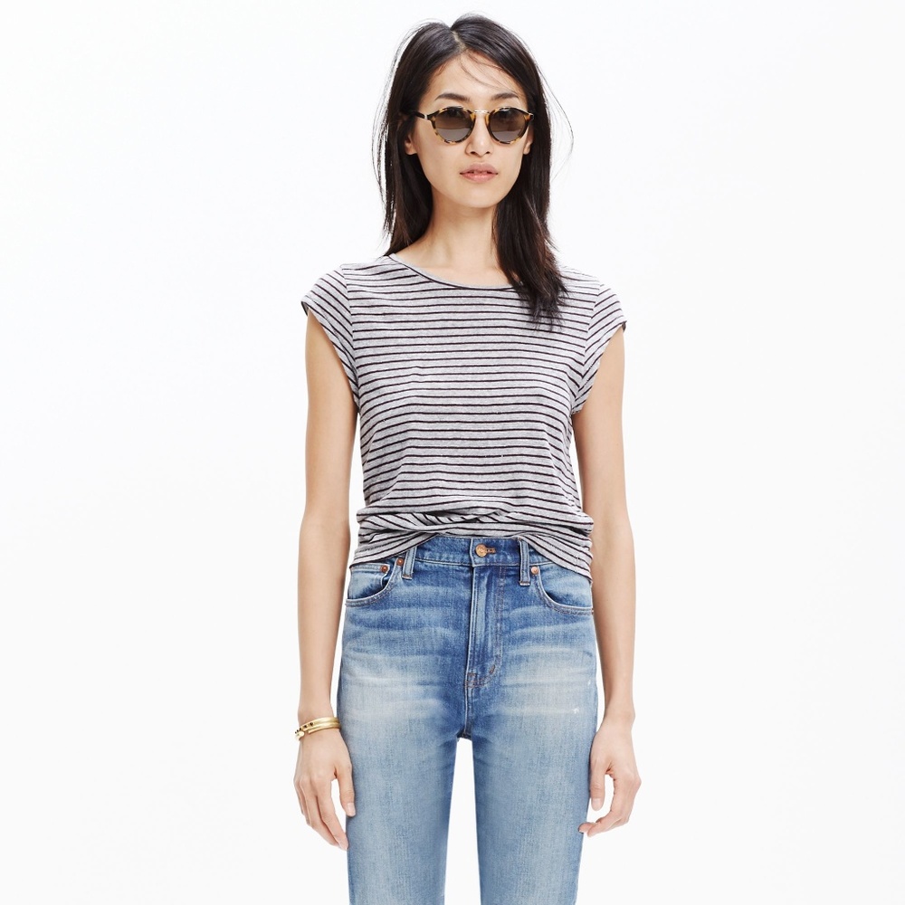 Madewell Marquee Tee in Stripe - XS